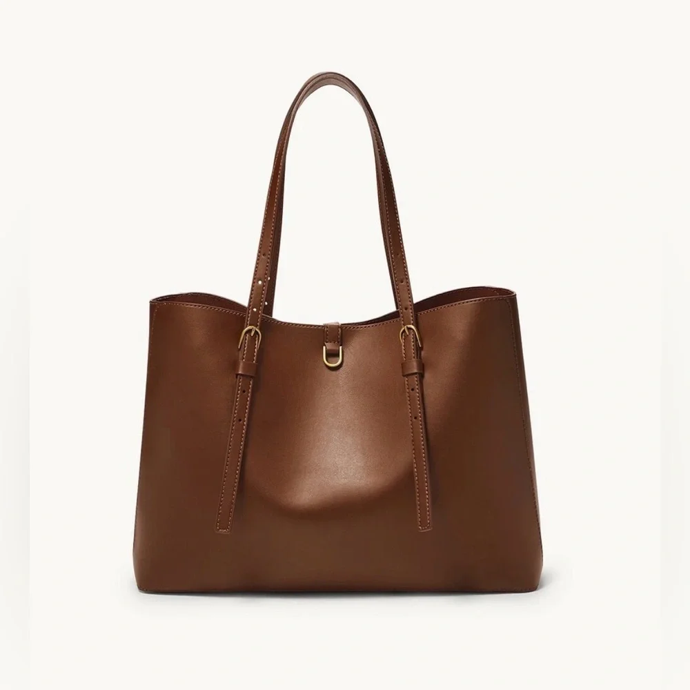 Fossil Women's Kier Cactus Leather Tote Brown